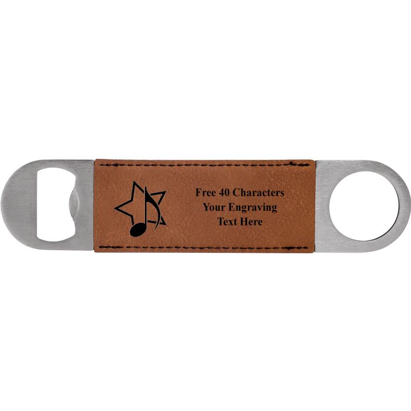 7" LEATHERETTE BOTTLE OPENER