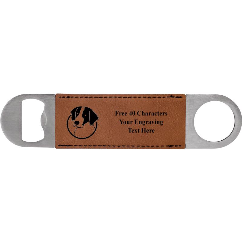 7" LEATHERETTE BOTTLE OPENER