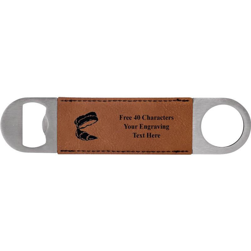 7" LEATHERETTE BOTTLE OPENER