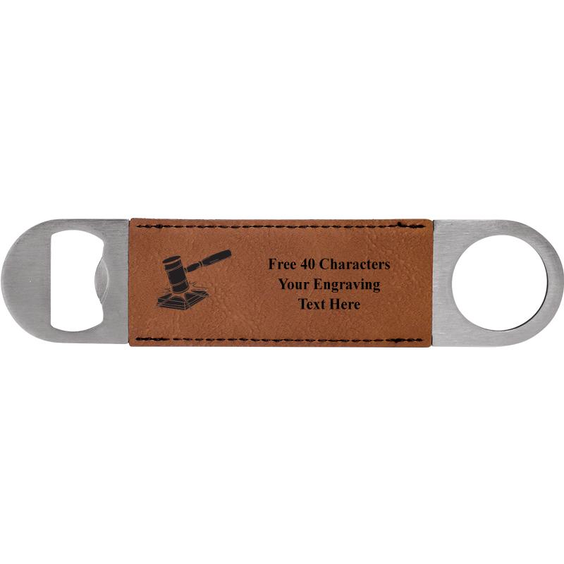 7" LEATHERETTE BOTTLE OPENER