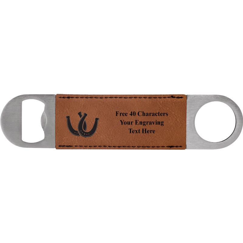 7" LEATHERETTE BOTTLE OPENER