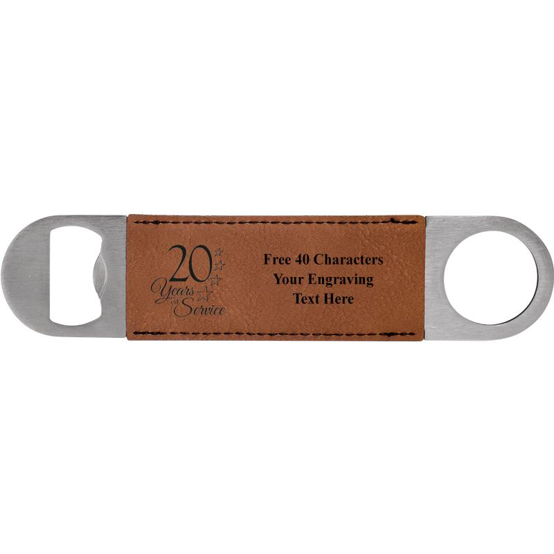 7" LEATHERETTE BOTTLE OPENER