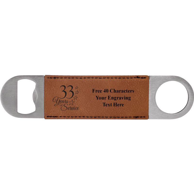 7" LEATHERETTE BOTTLE OPENER