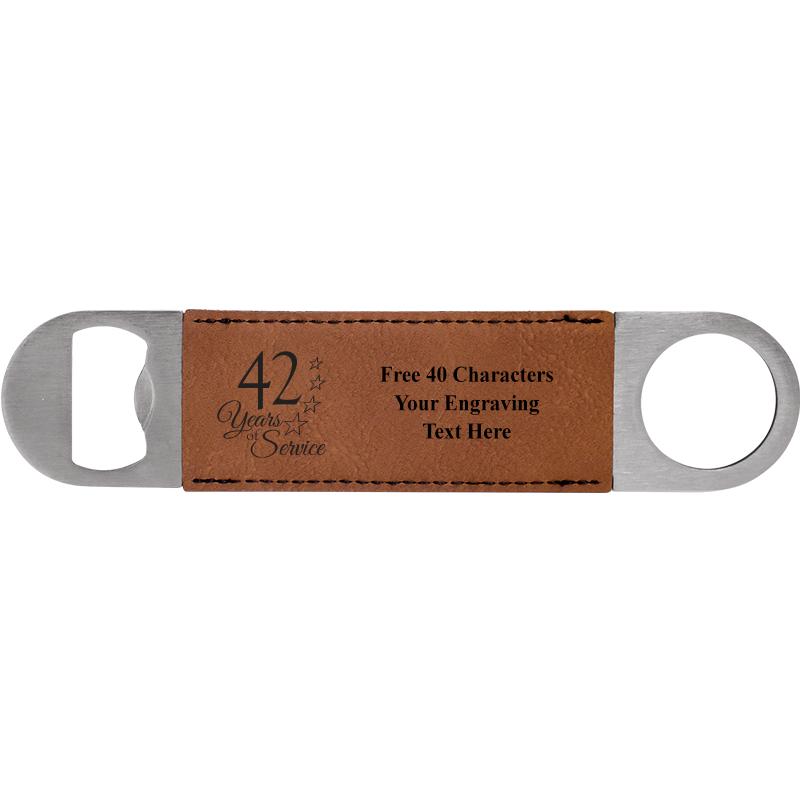 7" LEATHERETTE BOTTLE OPENER