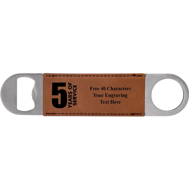 7" LEATHERETTE BOTTLE OPENER