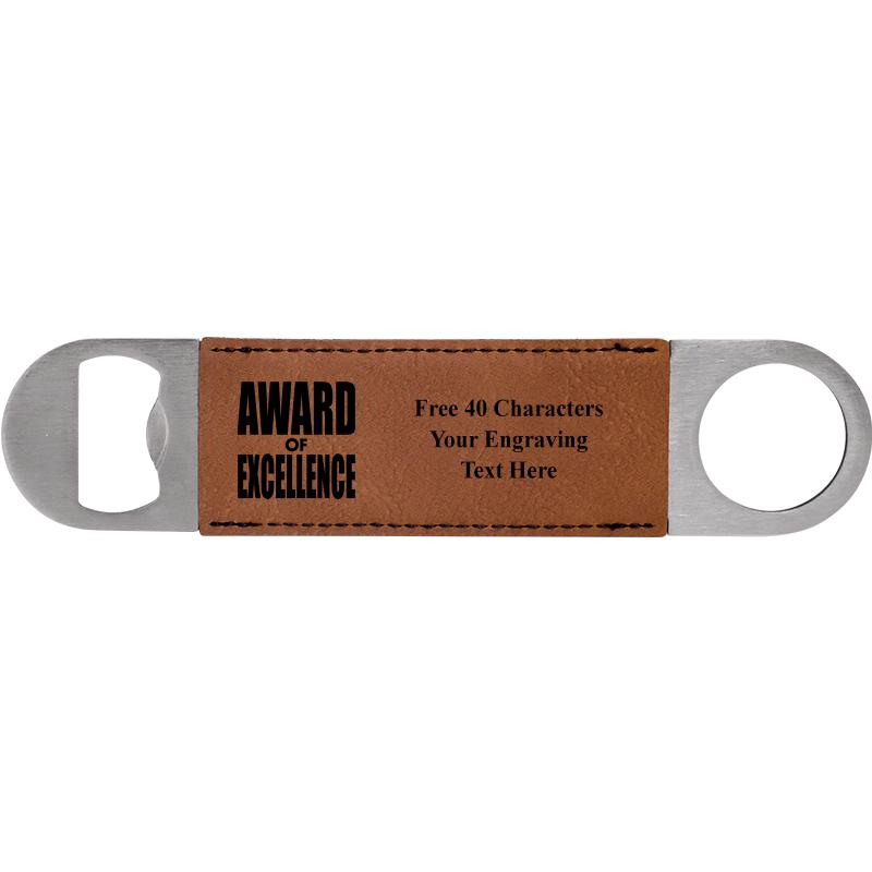 7" LEATHERETTE BOTTLE OPENER