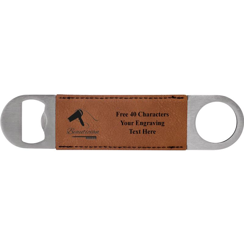 7" LEATHERETTE BOTTLE OPENER