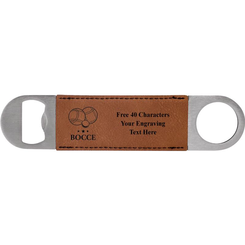 7" LEATHERETTE BOTTLE OPENER