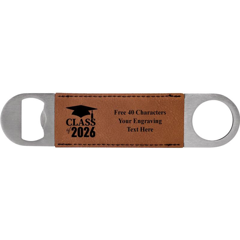 7" LEATHERETTE BOTTLE OPENER