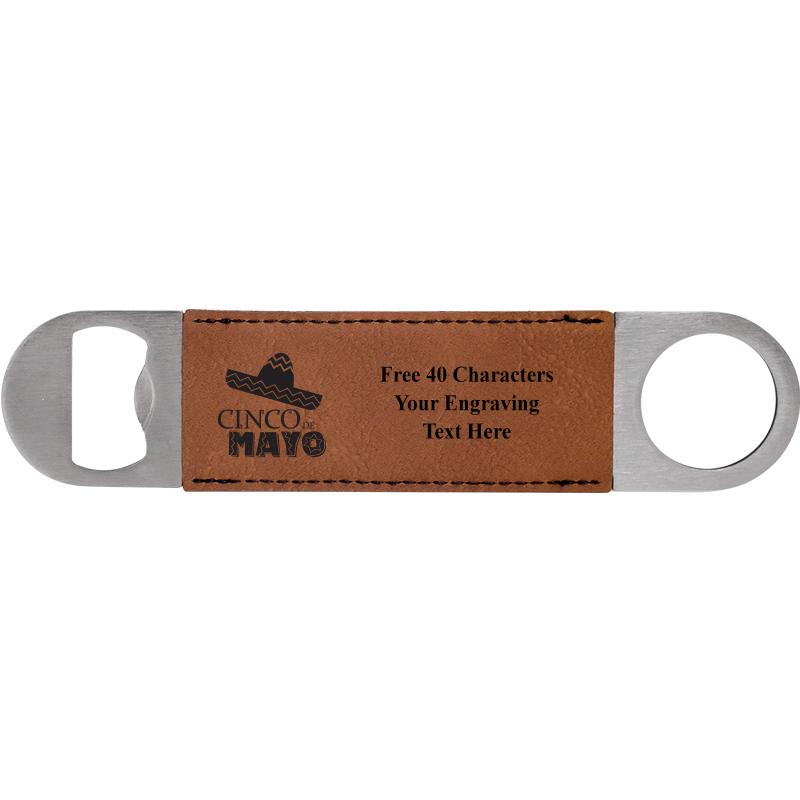 7" LEATHERETTE BOTTLE OPENER