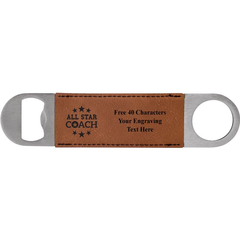 7" LEATHERETTE BOTTLE OPENER