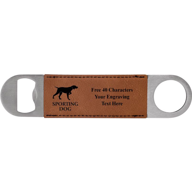 7" LEATHERETTE BOTTLE OPENER