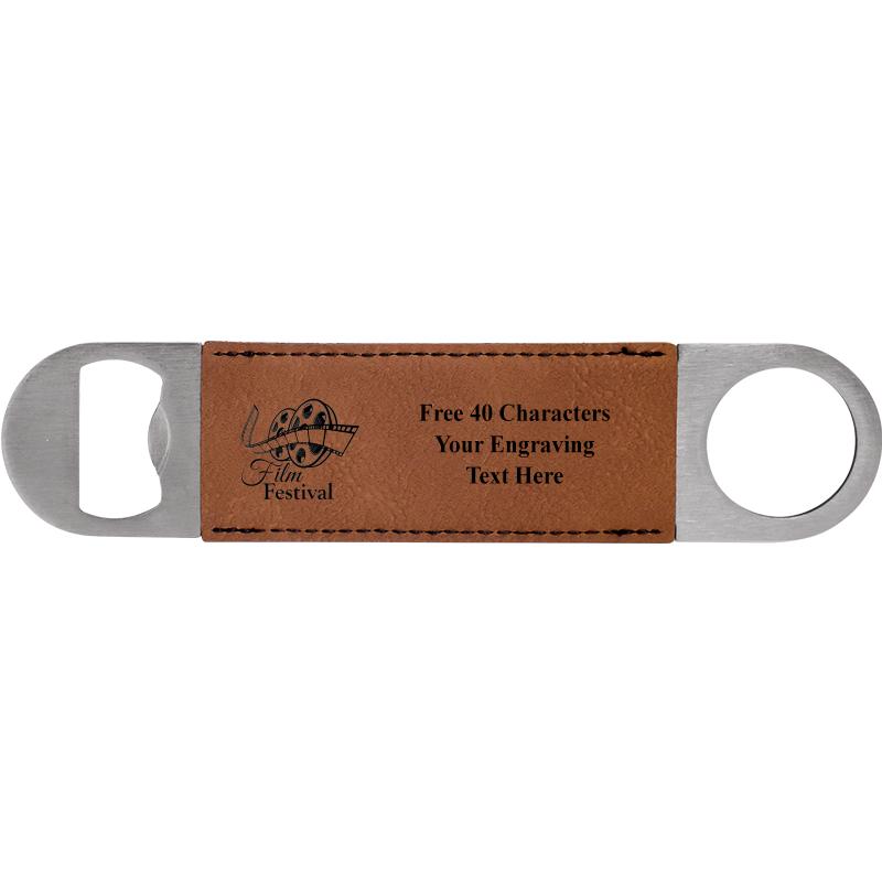 7" LEATHERETTE BOTTLE OPENER