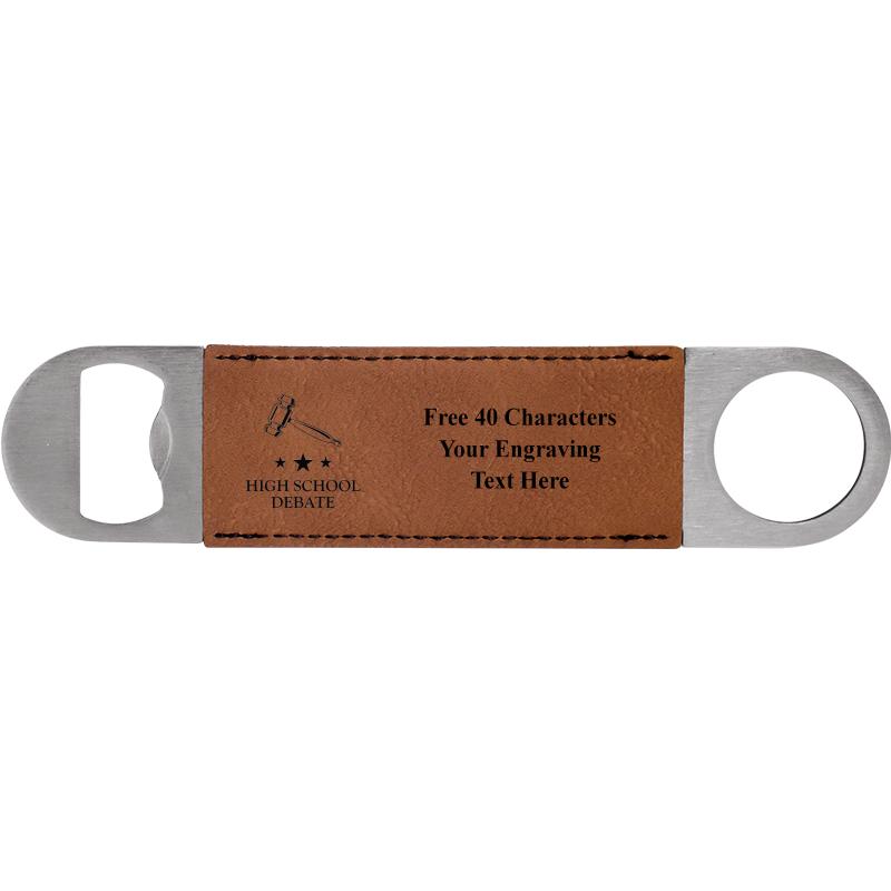 7" LEATHERETTE BOTTLE OPENER