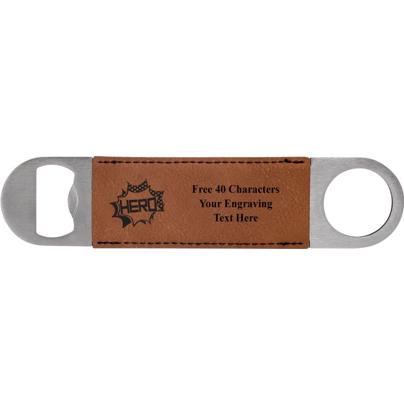 7" LEATHERETTE BOTTLE OPENER