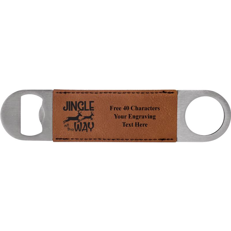 7" LEATHERETTE BOTTLE OPENER