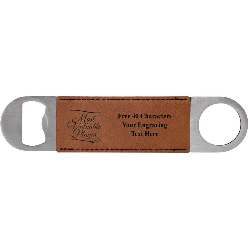 7" LEATHERETTE BOTTLE OPENER