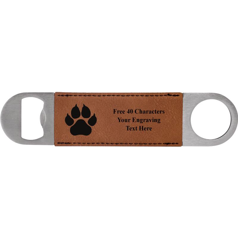 7" LEATHERETTE BOTTLE OPENER