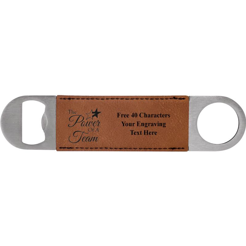 7" LEATHERETTE BOTTLE OPENER