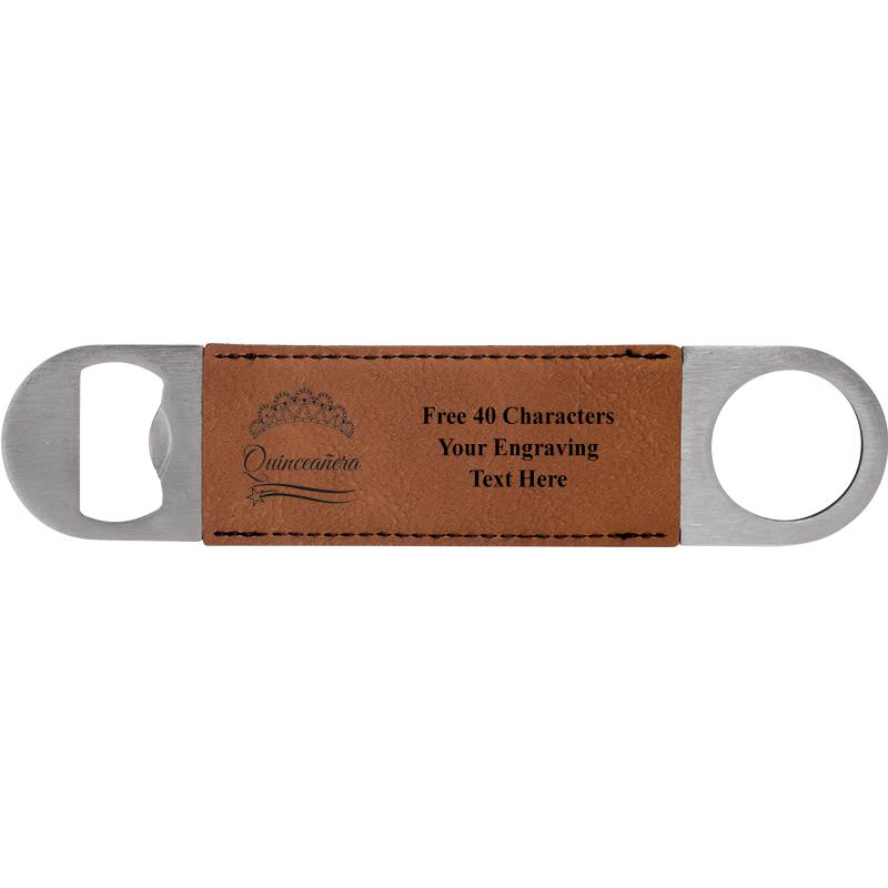 7" LEATHERETTE BOTTLE OPENER
