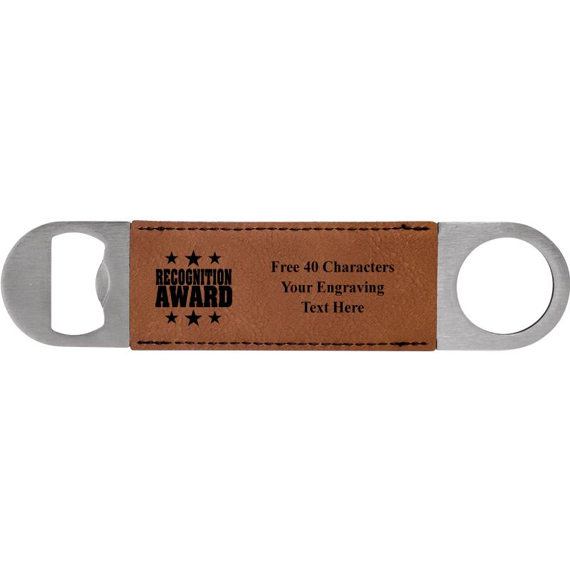 7" LEATHERETTE BOTTLE OPENER