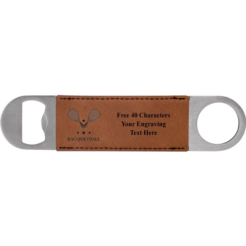 7" LEATHERETTE BOTTLE OPENER