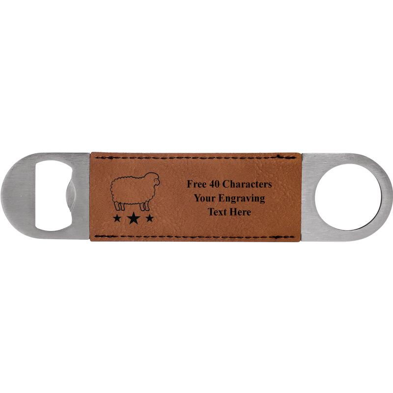 7" LEATHERETTE BOTTLE OPENER