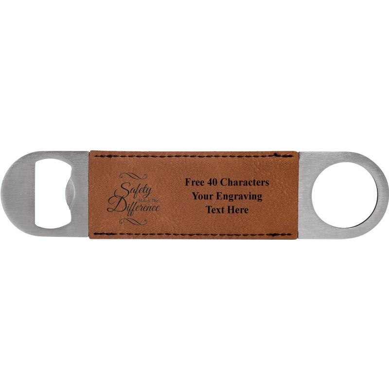 7" LEATHERETTE BOTTLE OPENER