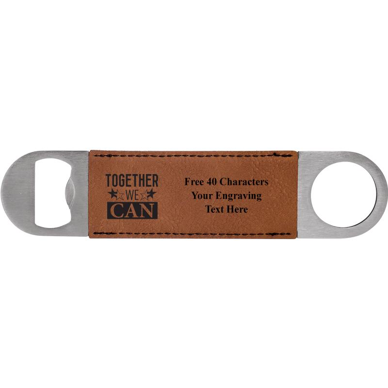 7" LEATHERETTE BOTTLE OPENER