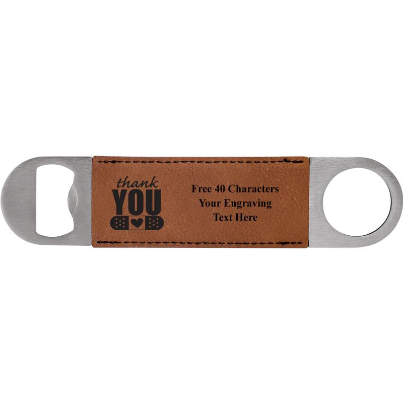 7" LEATHERETTE BOTTLE OPENER