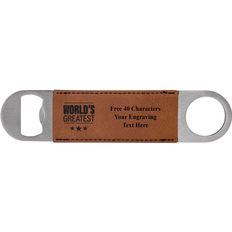 7" LEATHERETTE BOTTLE OPENER