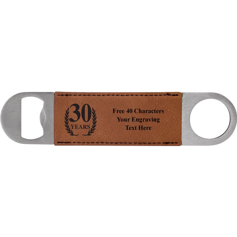 7" LEATHERETTE BOTTLE OPENER