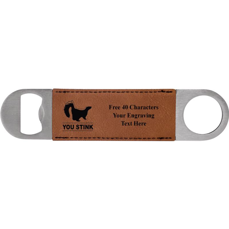 7" LEATHERETTE BOTTLE OPENER