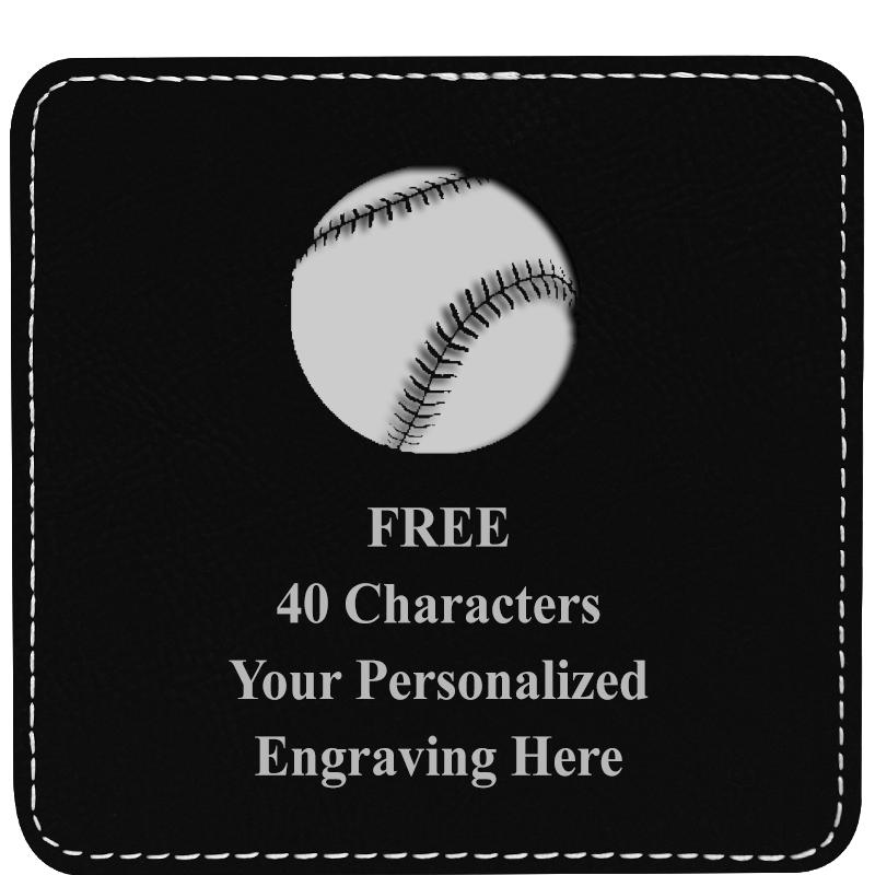 4" COASTER LEATHERETTE