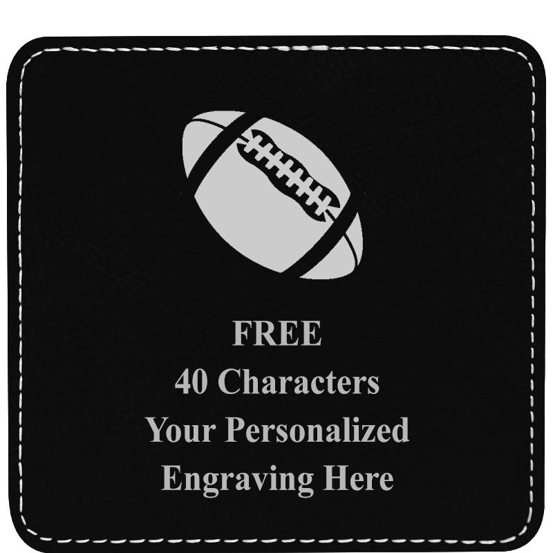 4" COASTER LEATHERETTE