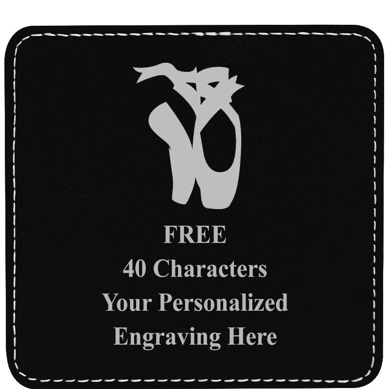 4" COASTER LEATHERETTE