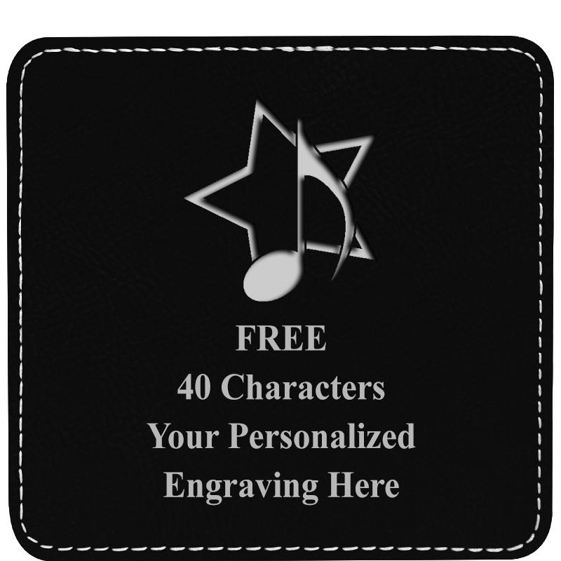 4" COASTER LEATHERETTE