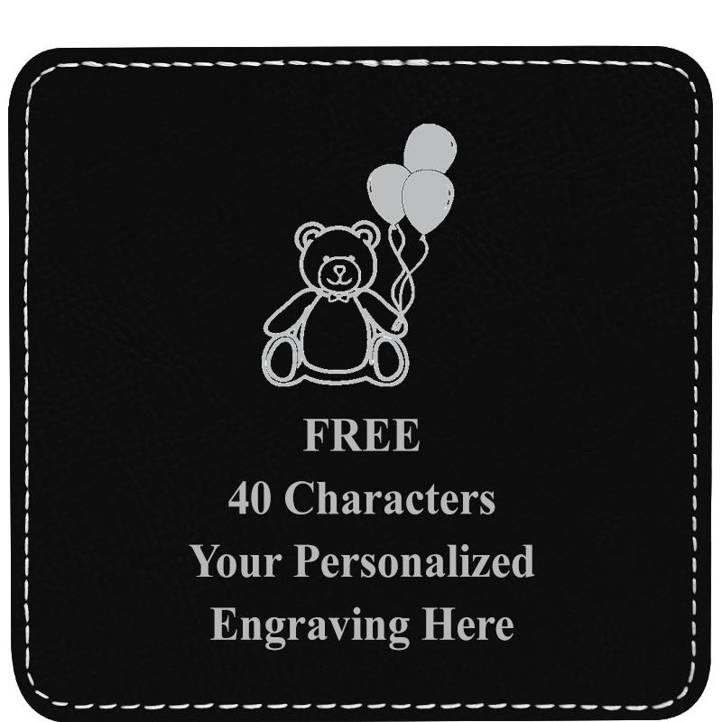 4" COASTER LEATHERETTE