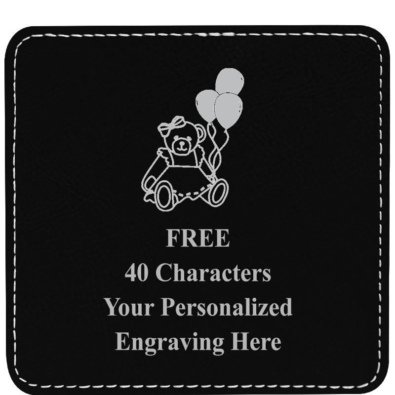 4" COASTER LEATHERETTE