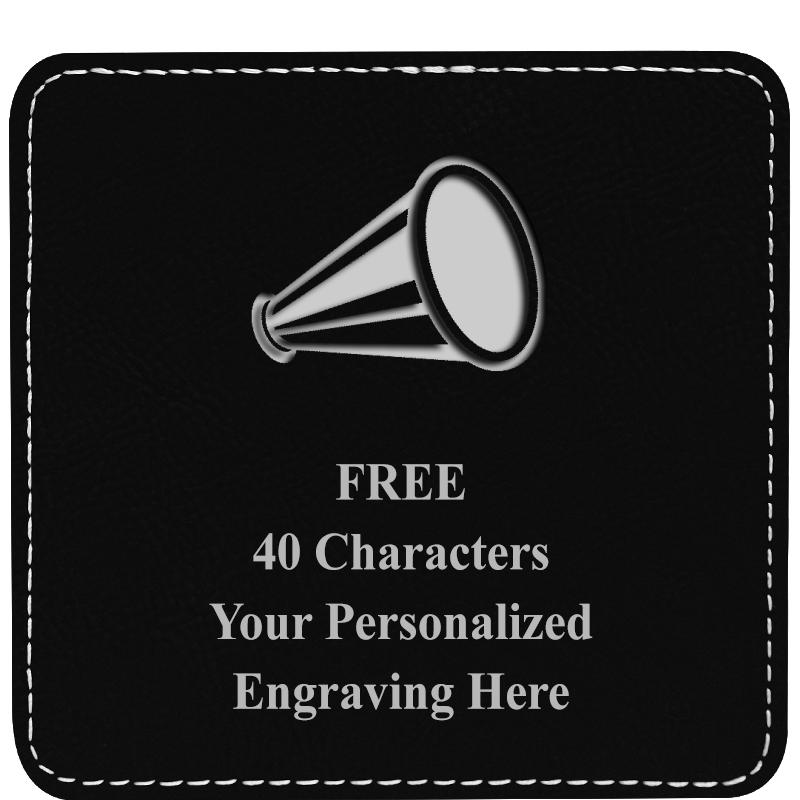 4" COASTER LEATHERETTE