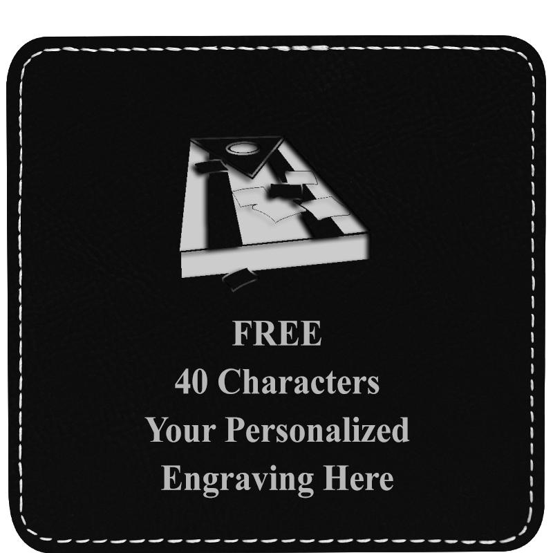 4" COASTER LEATHERETTE