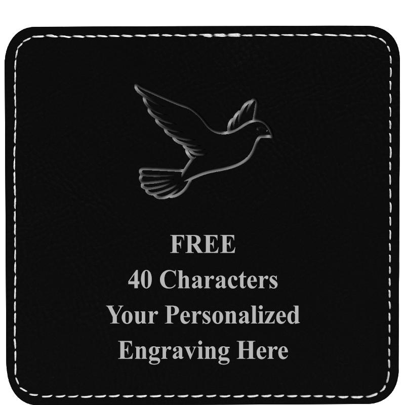 4" COASTER LEATHERETTE