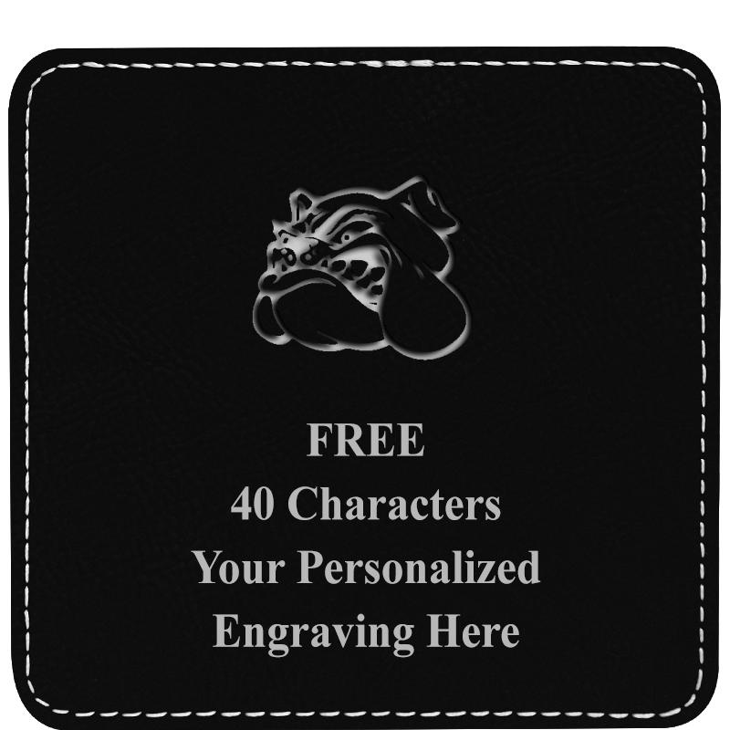 4" COASTER LEATHERETTE