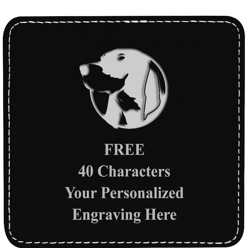 4" COASTER LEATHERETTE