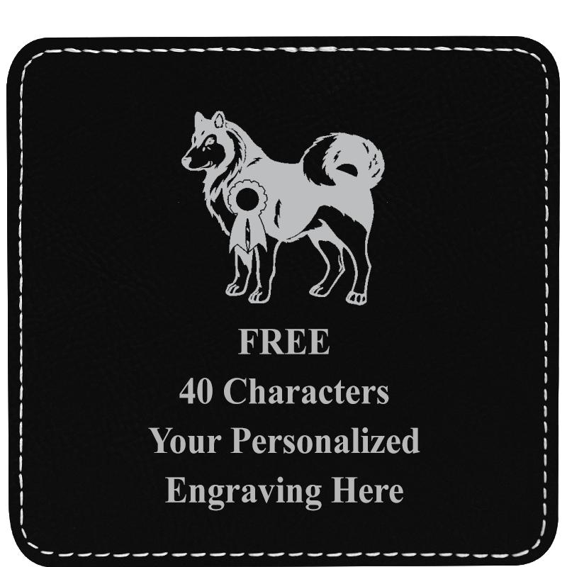 4" COASTER LEATHERETTE