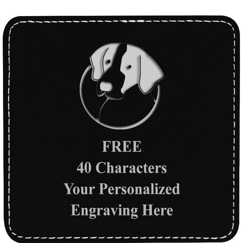 4" COASTER LEATHERETTE