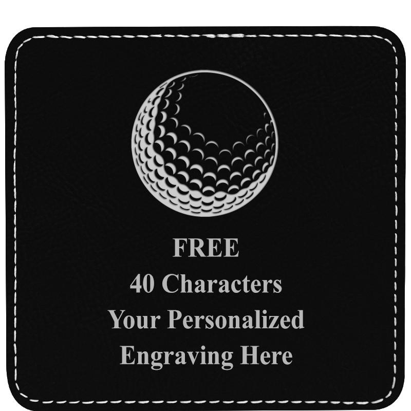 4" COASTER LEATHERETTE