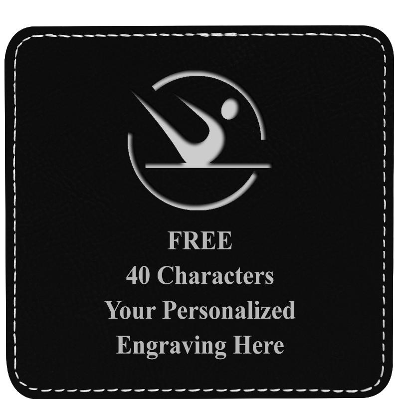 4" COASTER LEATHERETTE