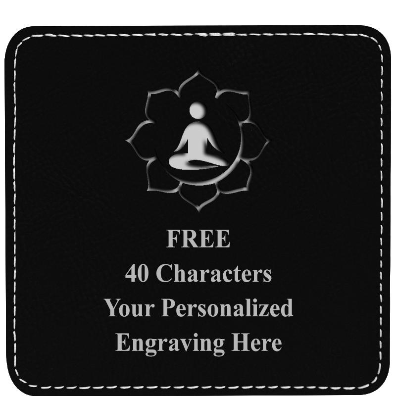 4" COASTER LEATHERETTE