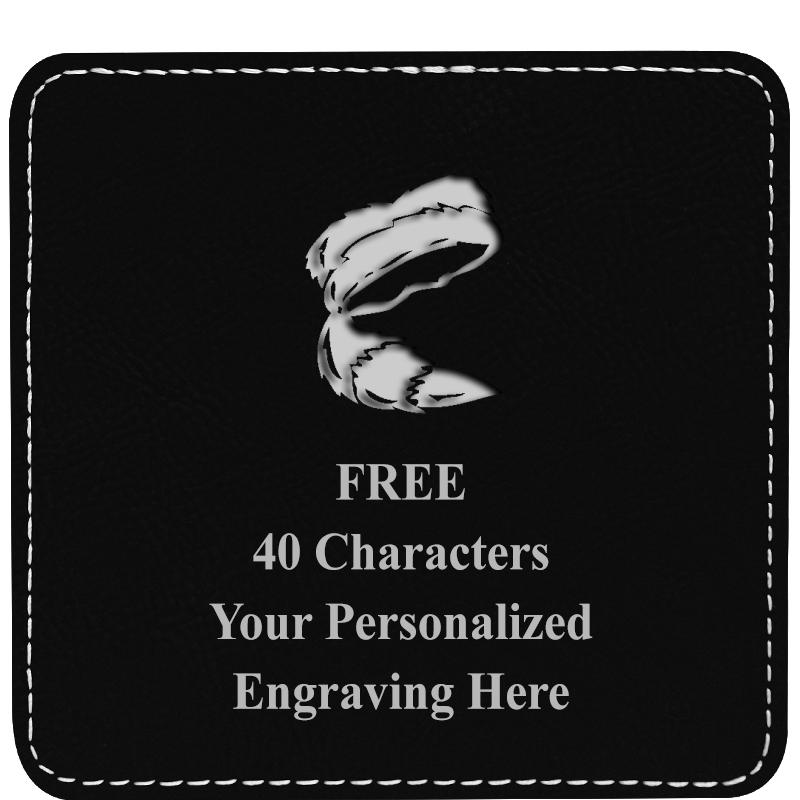 4" COASTER LEATHERETTE